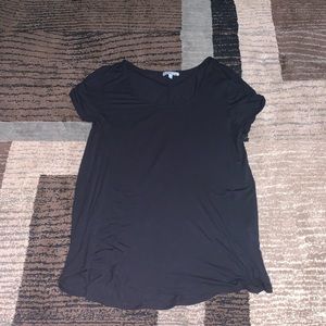 Juniors Black Short Sleeve Tee